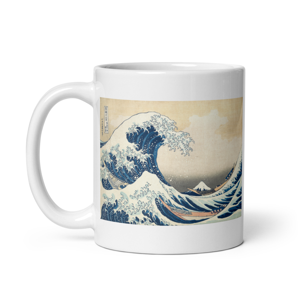 Hokusai "Great Wave Off Kanagawa" Ceramic Mug - Museum Art for Daily Ritual
