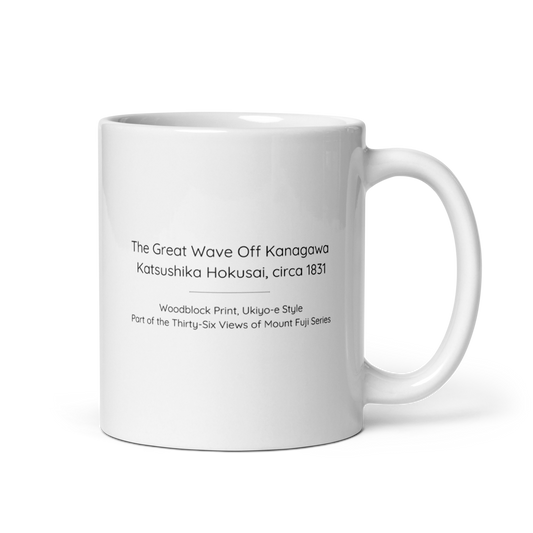 The Great Wave Off Kanagawa White Glossy Mug